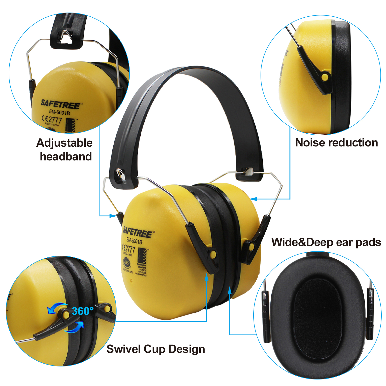 Safetree CE En 352-1: 2002 Fol - Earmuffs Foldable review and price