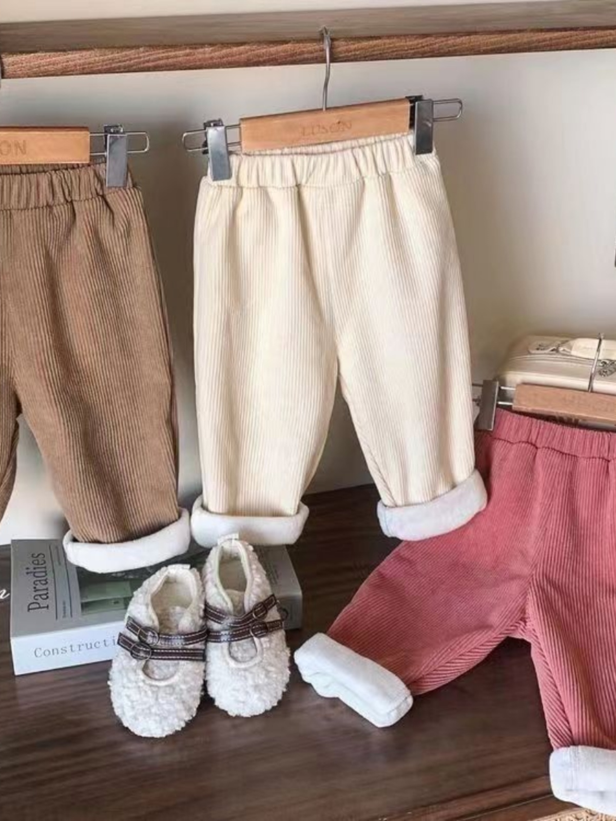 Autumn Winter Fleece Lined Cor - Corduroy Pant Warm review and price
