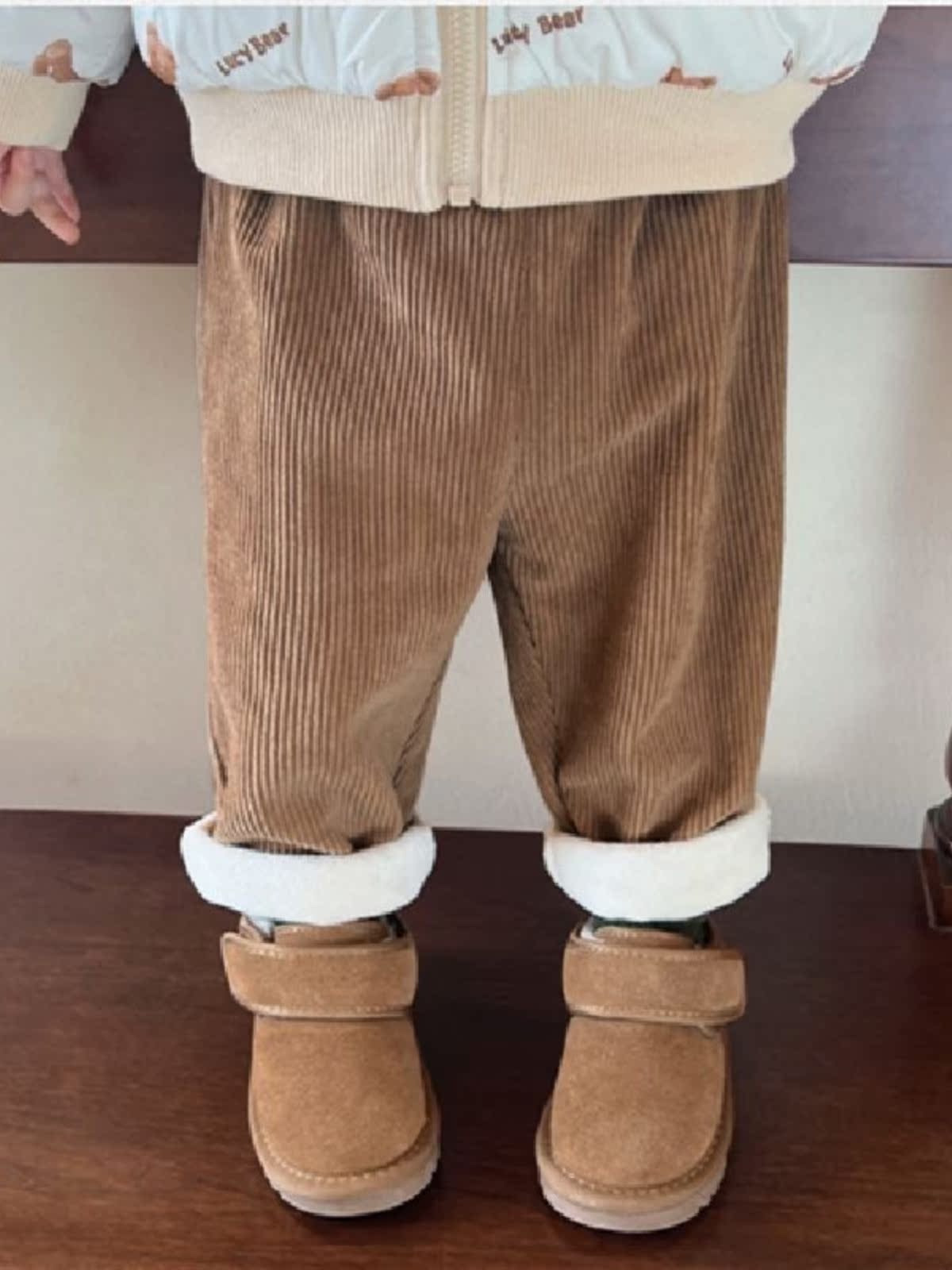 Autumn Winter Fleece Lined Cor - Corduroy Pant Warm review and price