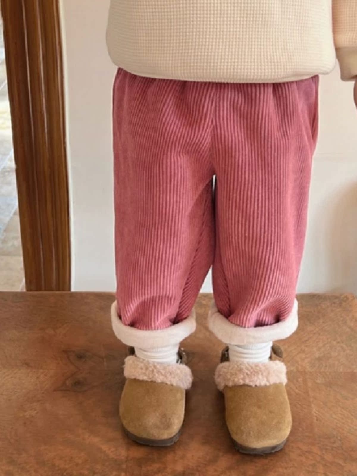 Autumn Winter Fleece Lined Cor - Corduroy Pant Warm review and price