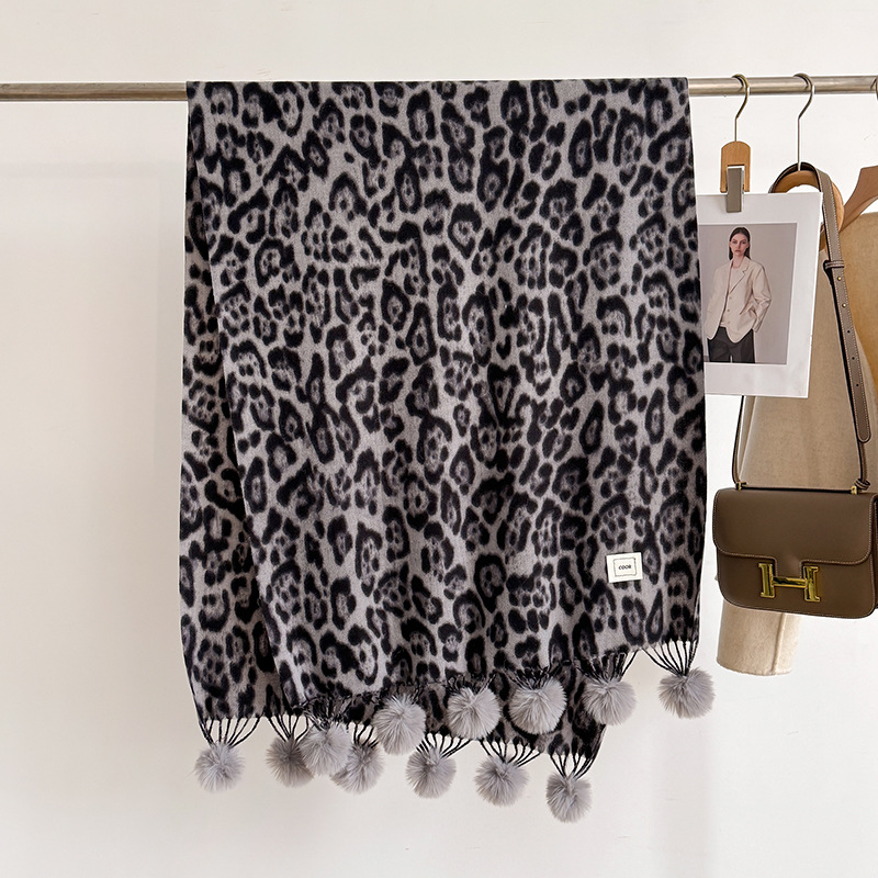 New Luxury Winter Leopard Two- - Cashmere Pashmina Wrap review and price