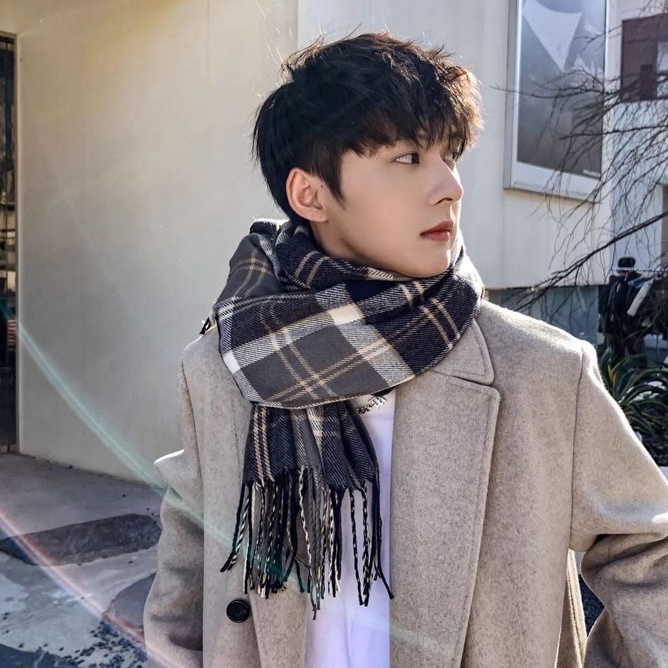 Scarf Men's Winter Trend Korea - Wool Scarf Men review and price