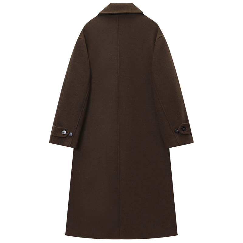 HXAO Women's Coat Brown Tweed  - Wool Coat Peacoat review and price