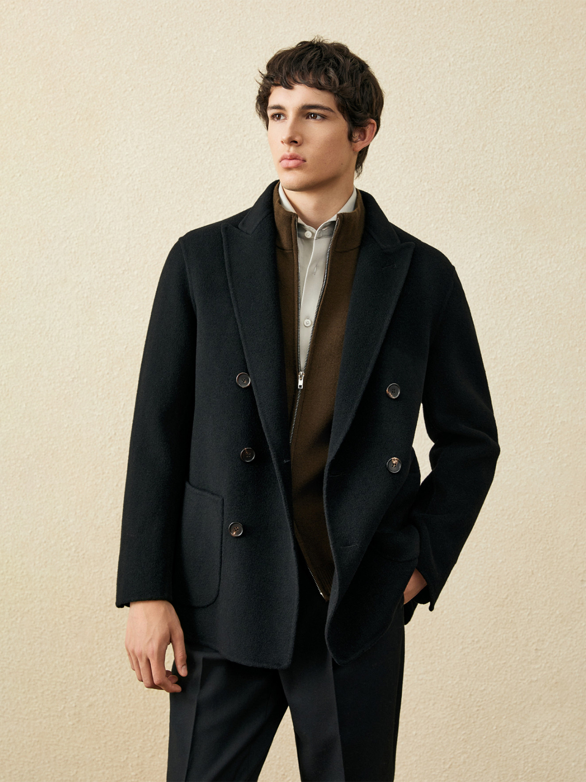 Men‘s 100% Wool Short Coat | B - Wool Coat Peacoat review and price