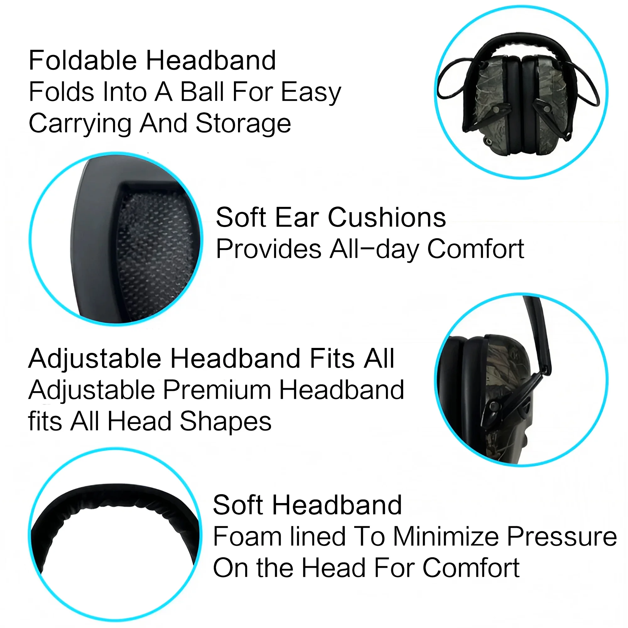 Outdoor Tactical Electronic Ea - Earmuffs Foldable review and price