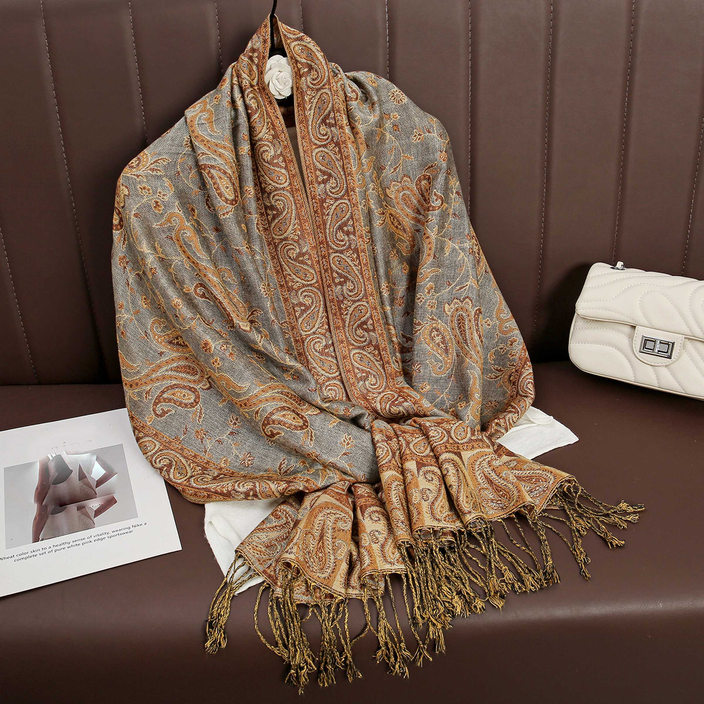 Luxury Brand Autumn Cashmere P - Cashmere Pashmina Wrap review and price