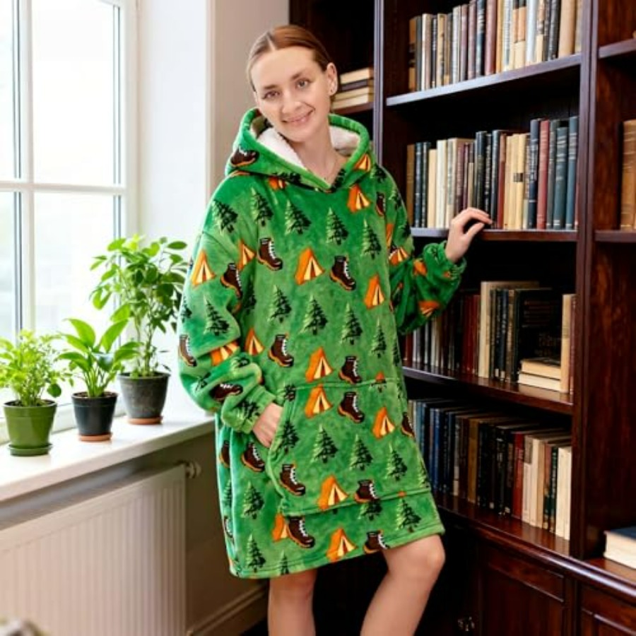 Wearable Blanket Hoodie for Ad - Sherpa Hoodie Fleece review and price
