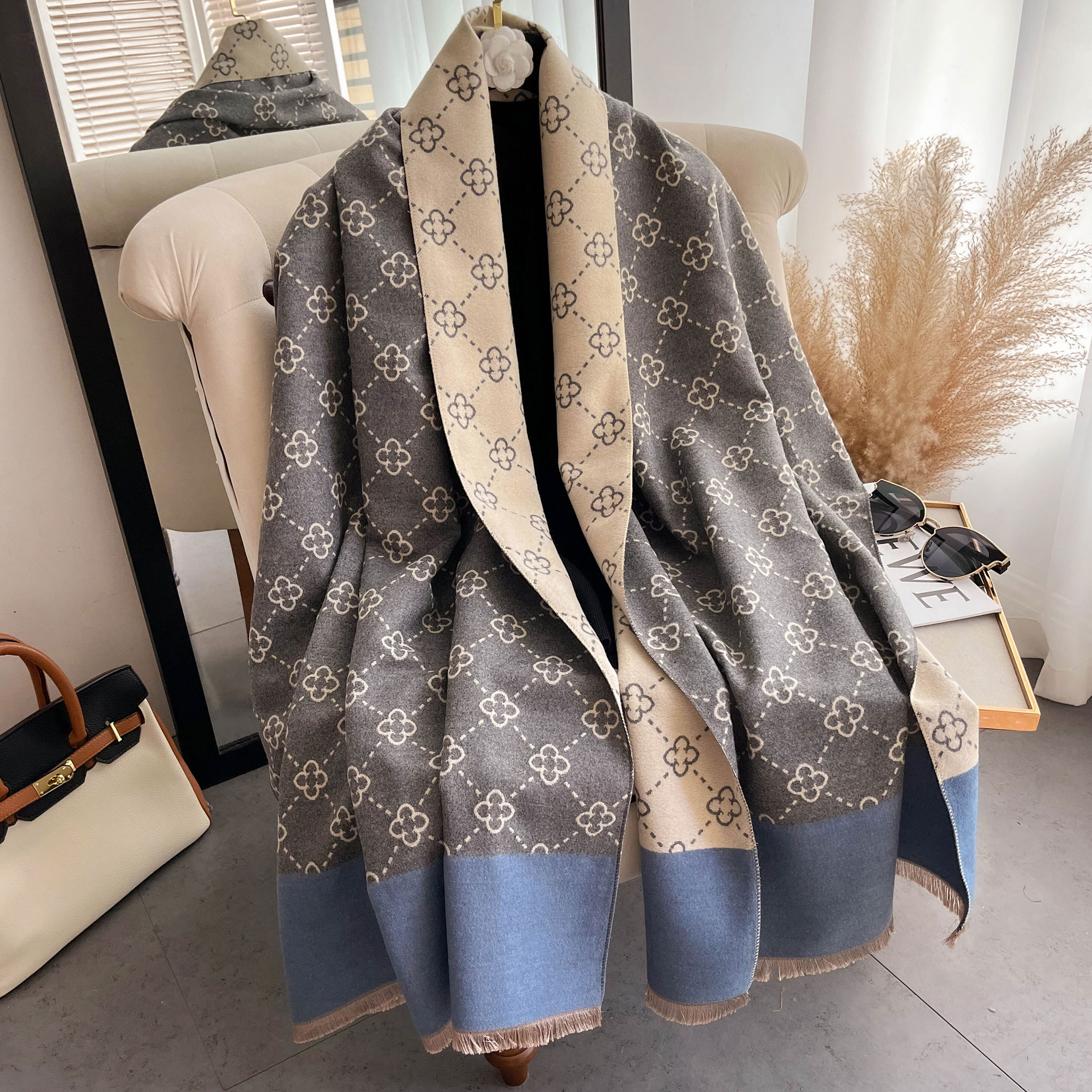 NEW Luxury Winter Thick Warm S - Wool Scarf Men review and price