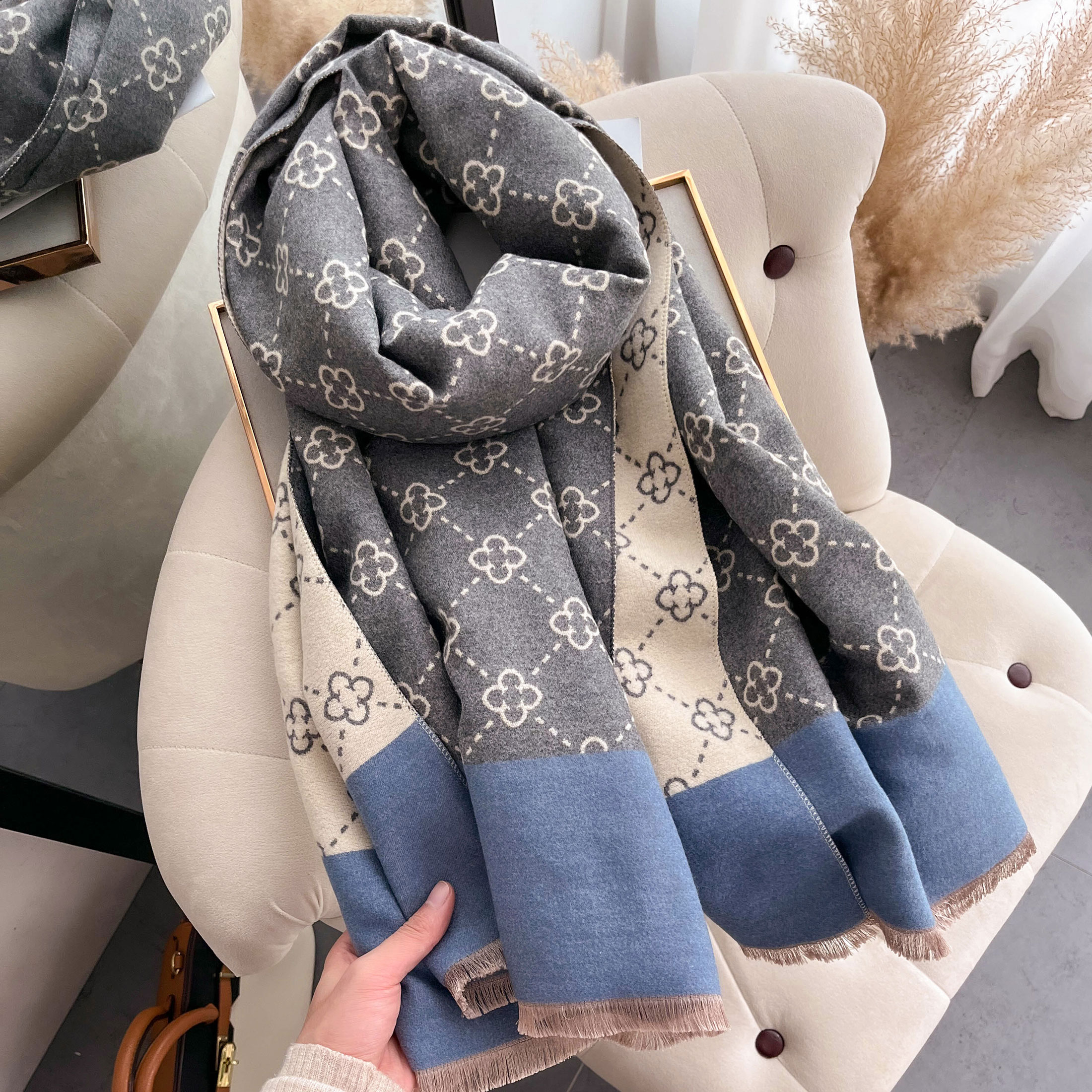 NEW Luxury Winter Thick Warm S - Wool Scarf Men review and price