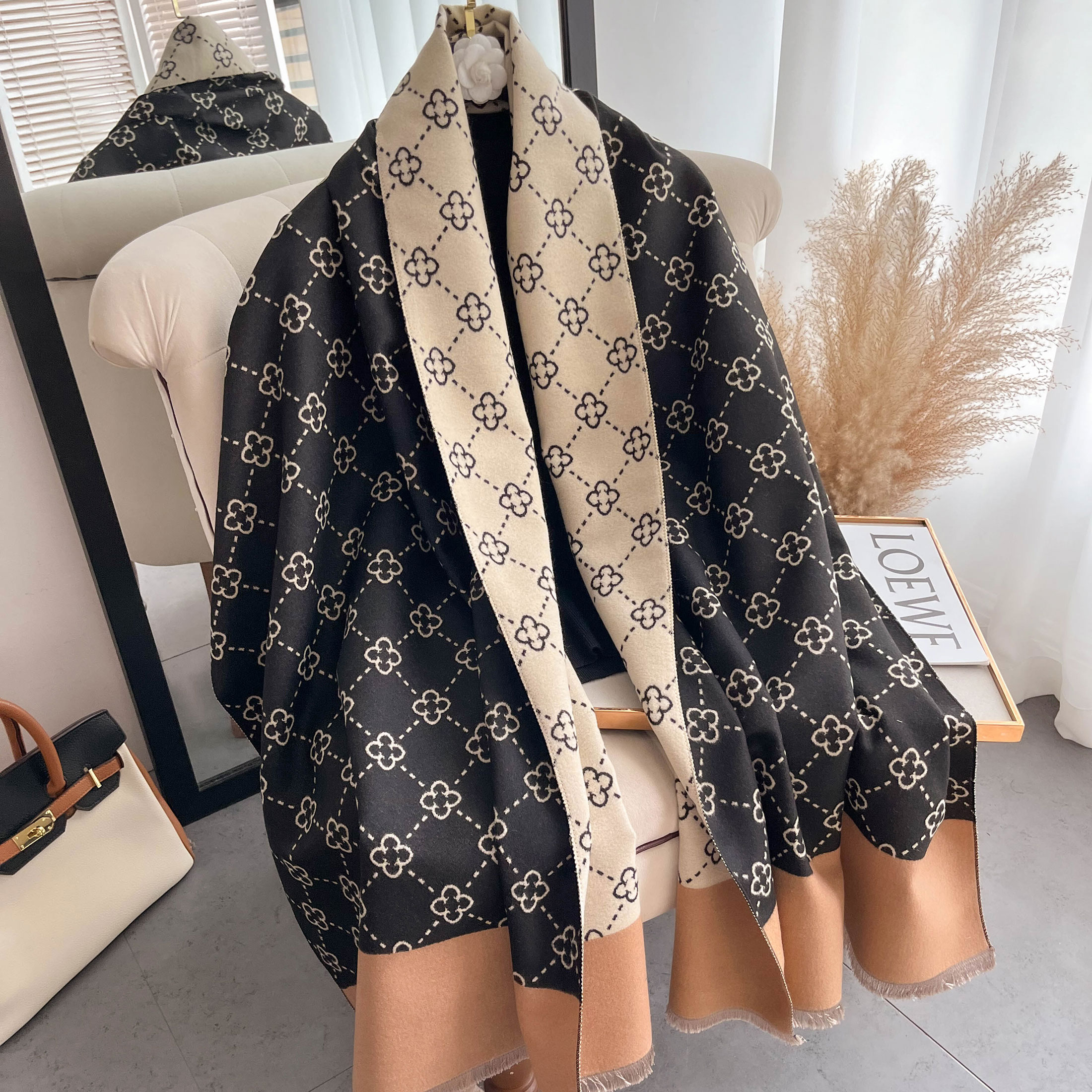 NEW Luxury Winter Thick Warm S - Wool Scarf Men review and price