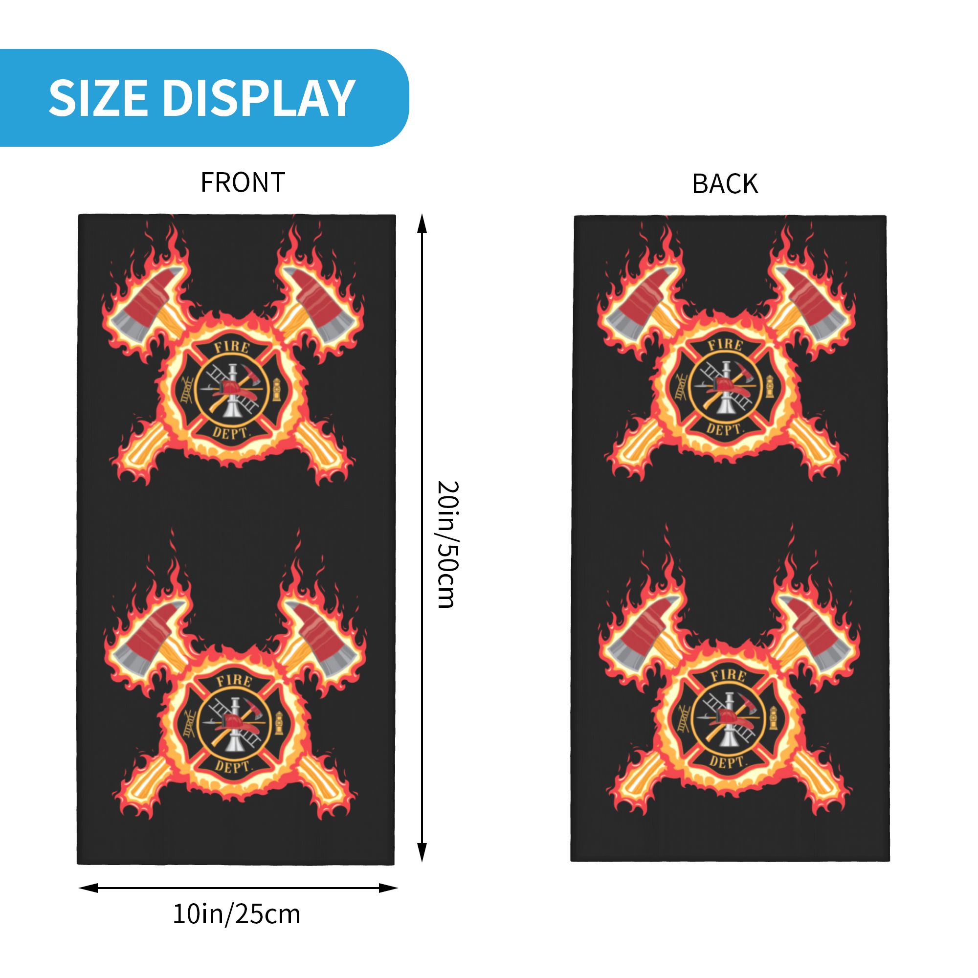 Custom Firefighter Cross Banda - Neck Gaiter Fleece review and price