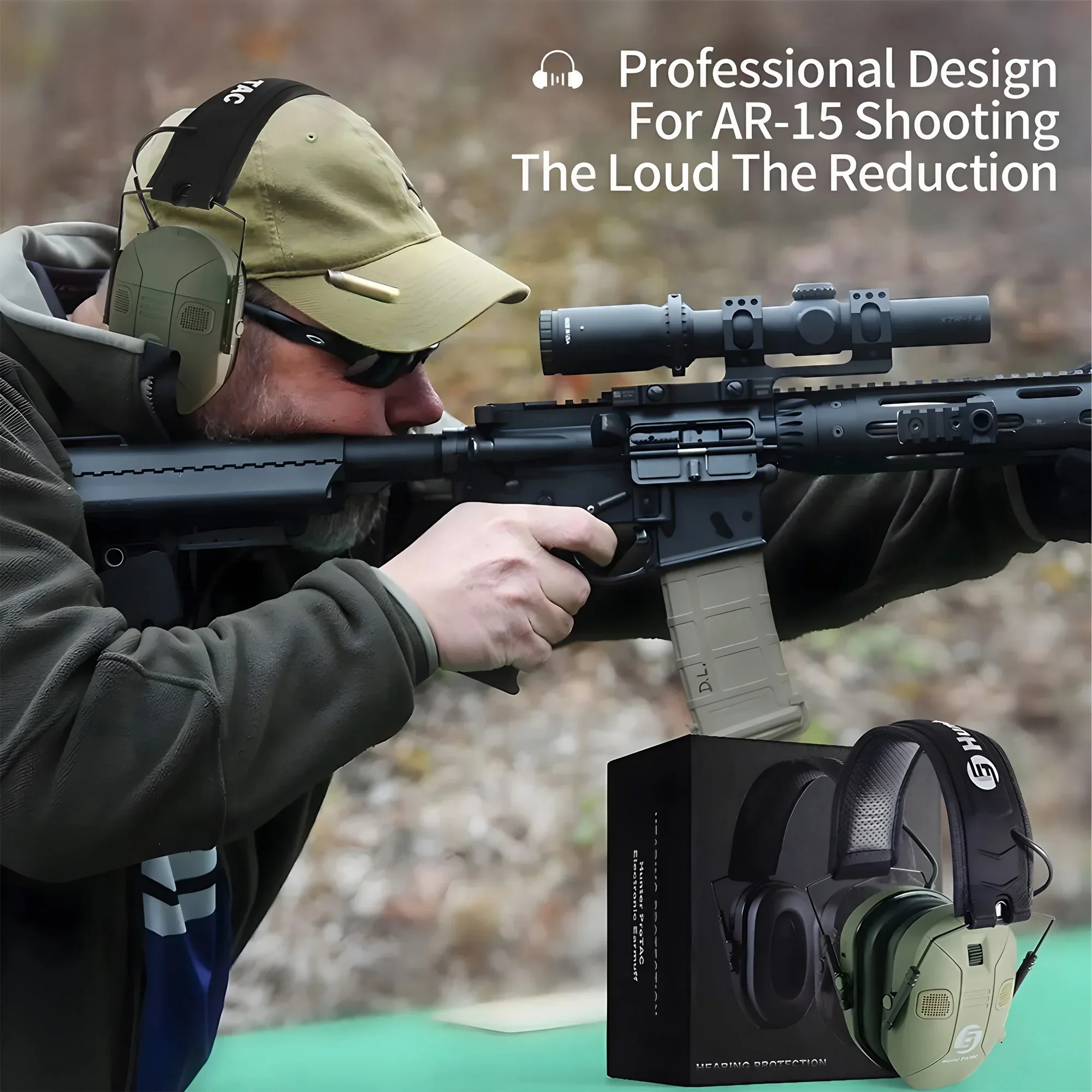 Foldable Tactical Electronic E - Earmuffs Foldable review and price