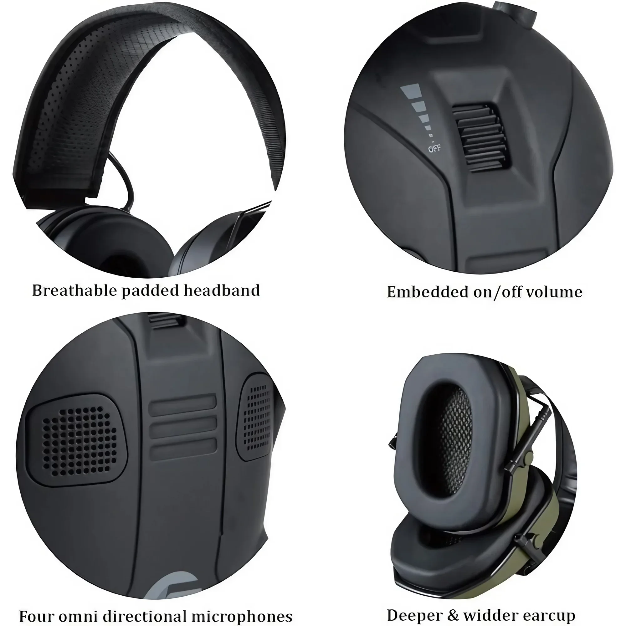 Foldable Tactical Electronic E - Earmuffs Foldable review and price