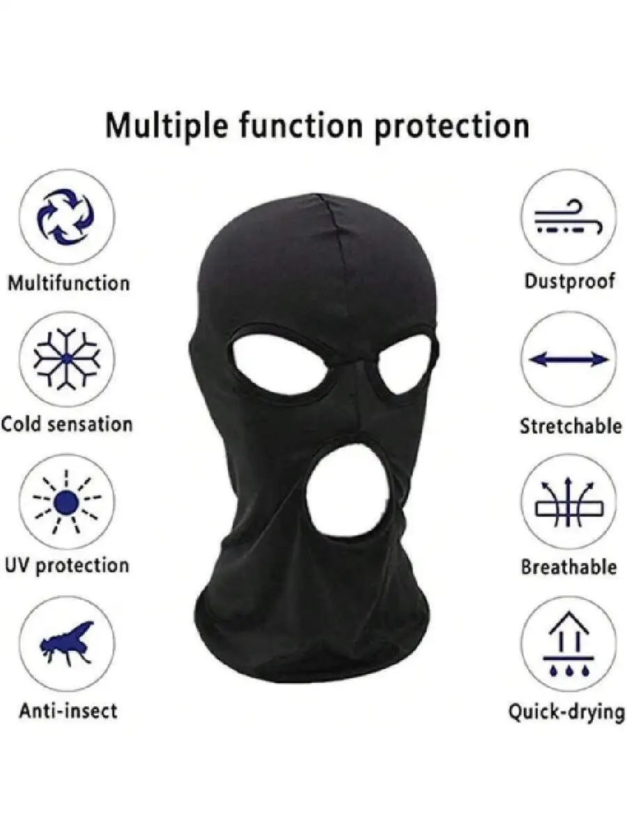 3 Hole Black Balaclava Face Ma - Balaclava Ski Mask review and price