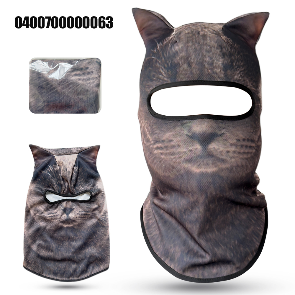 3D cat animal skiing Balaclava - Balaclava Ski Mask review and price