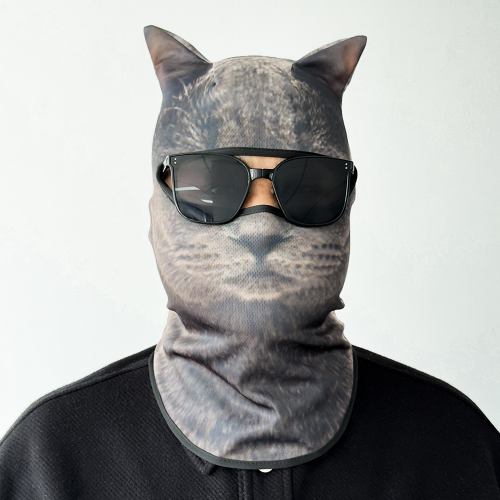 3D cat animal skiing Balaclava - Balaclava Ski Mask review and price