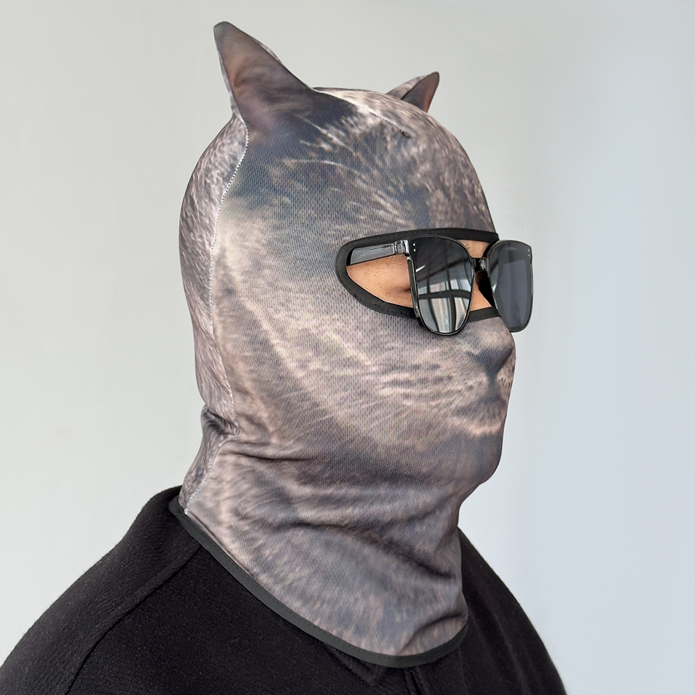 3D cat animal skiing Balaclava - Balaclava Ski Mask review and price