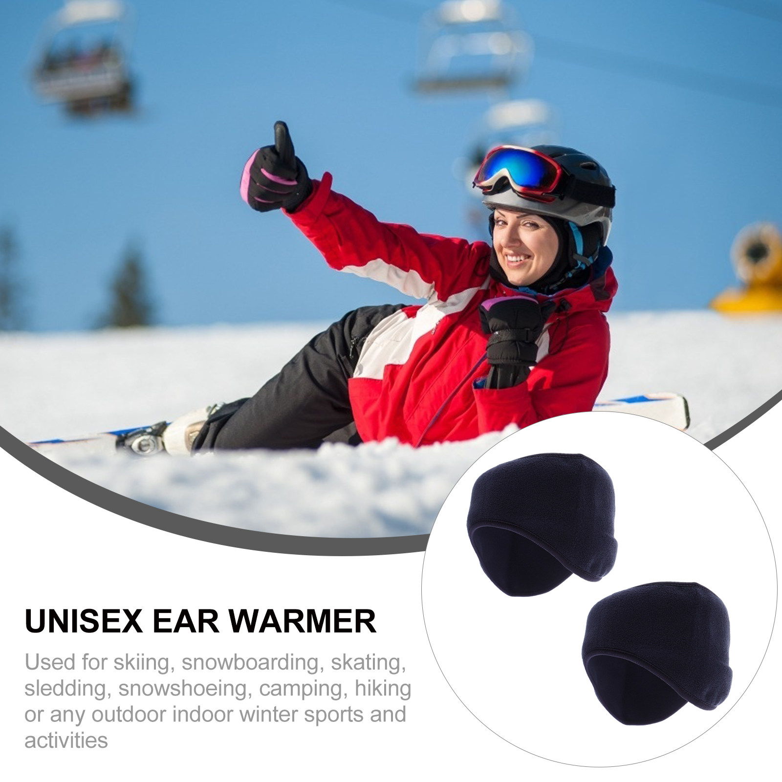 2Pcs Lightweight Stretchable P - Fleece Ear Warmer Band review and price